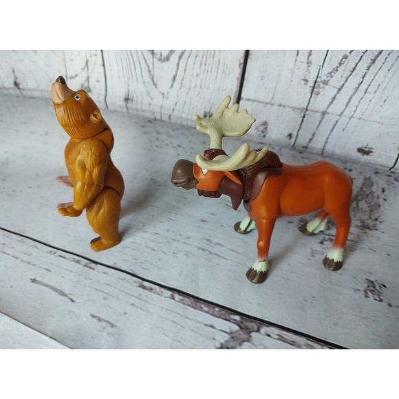 Brother Bear 2pc Lot Toy Kenai Bear Rutt Disney Mcdonalds 2003 - Picture 2 of 8